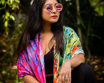 Multi colour scarf | Cotton silk