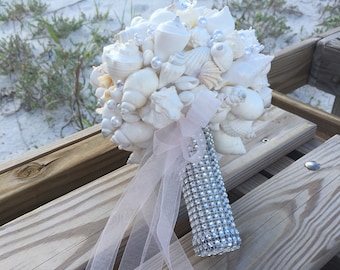 Xo bouquet seashell beach wedding bouquet people online special