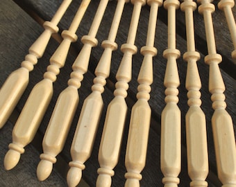 Lightwood square lace bobbins - pack of ten
