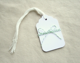 Scalloped Tags - Set of 10