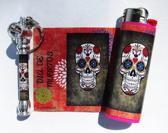 Dia De Muertos Pipe and Lighter Decal Set