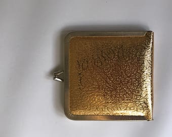 Vintage Gold Compact Mirror