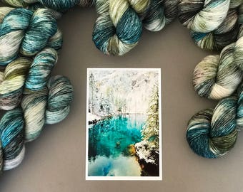 Blausee lake. Single 100% Merino super wash