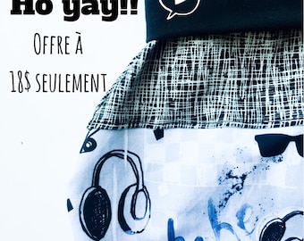 Short sarouel évolutif/ Motif graffiti et skateboard/ short évolutive/ vêtement unisexe/ bermuda moderne/ confortable/ ajustable/ gris/ bleu