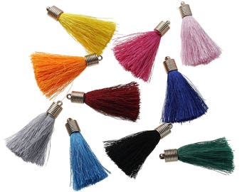 5 tassels fringes 55mm - multicolor SC79503 charms-