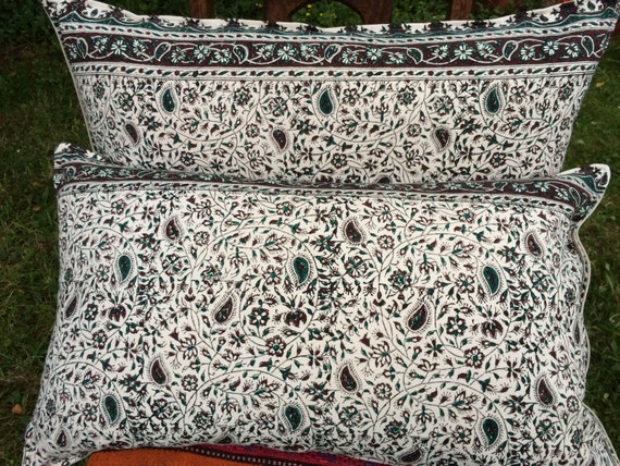 Set of traditional lumbar pillow cover, floral design 16x30,gift for her new home,home & living,green pillow,decorative cushion,bed pillows