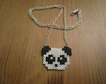 Pixel Art/beading - {pet} - Panda necklace