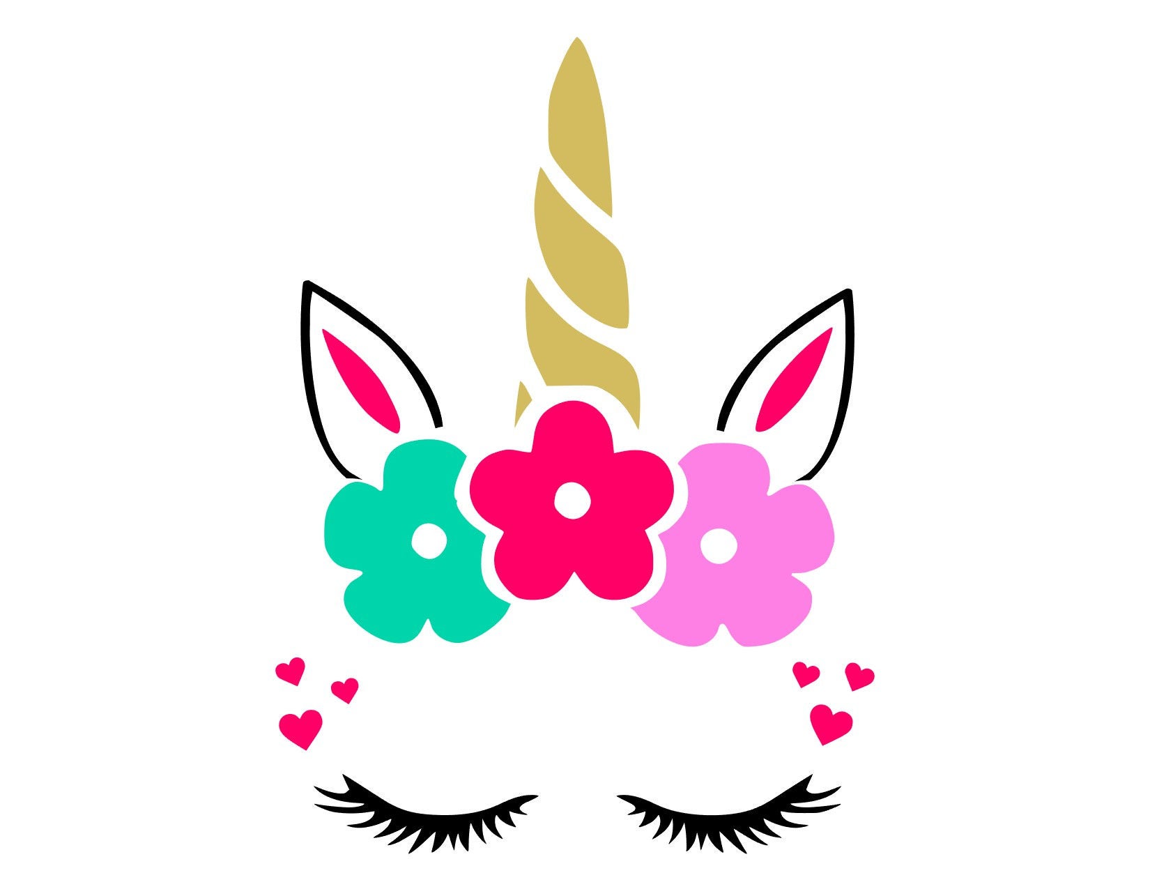 Download Unicorn face SVG Unicorn face Cut Files SVG Studio