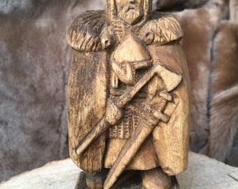 Brachislav, konung, wooden figure of warrior
