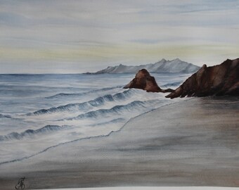 Original Watercolor painting, watercolour
