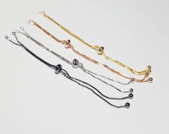 Adjustable crystal bracelet main image 1