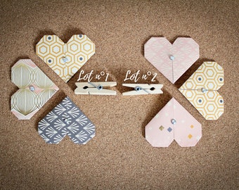 Lots of marks - Pages origami hearts