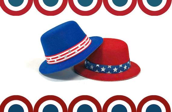 Uncle Sam Hat || Independence Day Hat and Bow Tie || Fourth of July Costume for Dogs