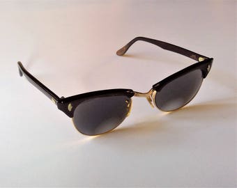 12K GF and Tortoise Frame CatEye Sunglasses - Very Retro