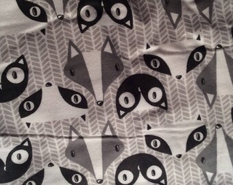 Gray Foxes Pillowcase Set for Standard Size Bed Pillows Flannel