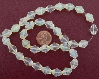 12x10 bicone gemstone pineapple quartz beads