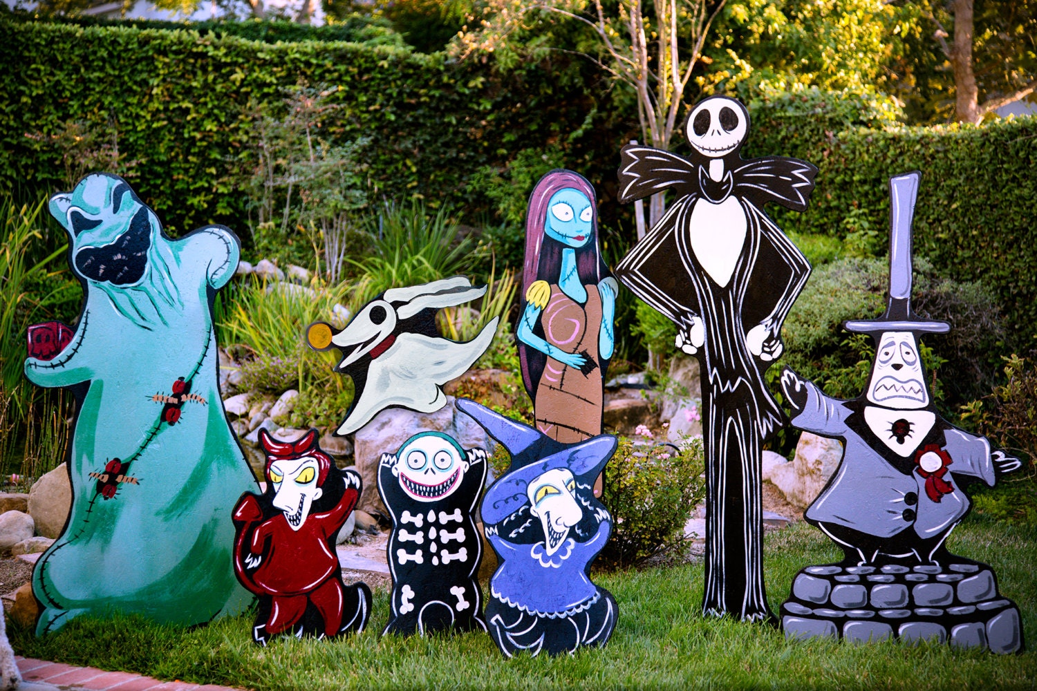 christmas wood cutout decorations www indiepedia org nightmare before christmas lawn decor
