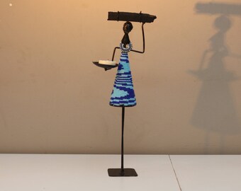 Maasai Woman Candle Holder