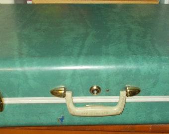 Mid Century 1950's Train Case Samsonite Luggage Suitcase Hard Shell Carry On Bag