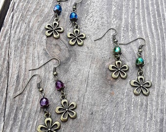 Nature Earrings Gift, Nature Lover Gifts, Botanical Jewelry, Flower Lover Jewelry, Botanical Earrings, Flower Jewelry, Nature Earrings