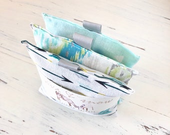 Handmade Lavender Sachet Set, Cotton Fabric Sachets, Dried Lavender Sachet