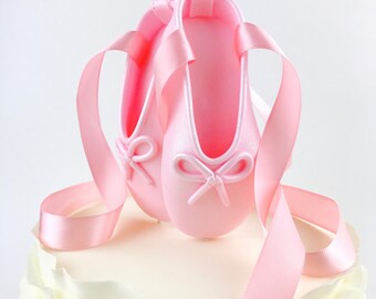 Ballerina CAKE Topper | Pink Pearl Ballerina Shoes CAKE Topper | Ballet slippers cake topper | Ballerina Birthday decor Ballet Baby Shower