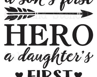 Daddy stencil | Etsy