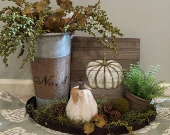 Autumn pumpkin vignette