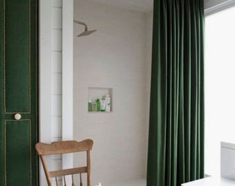 Velvet Shower Curtain Green shower curtain Navy Extra Long boho Etsy extra long shower curtain grey. Velvet Shower Curtain Green shower curtain Navy Extra Long boho Etsy