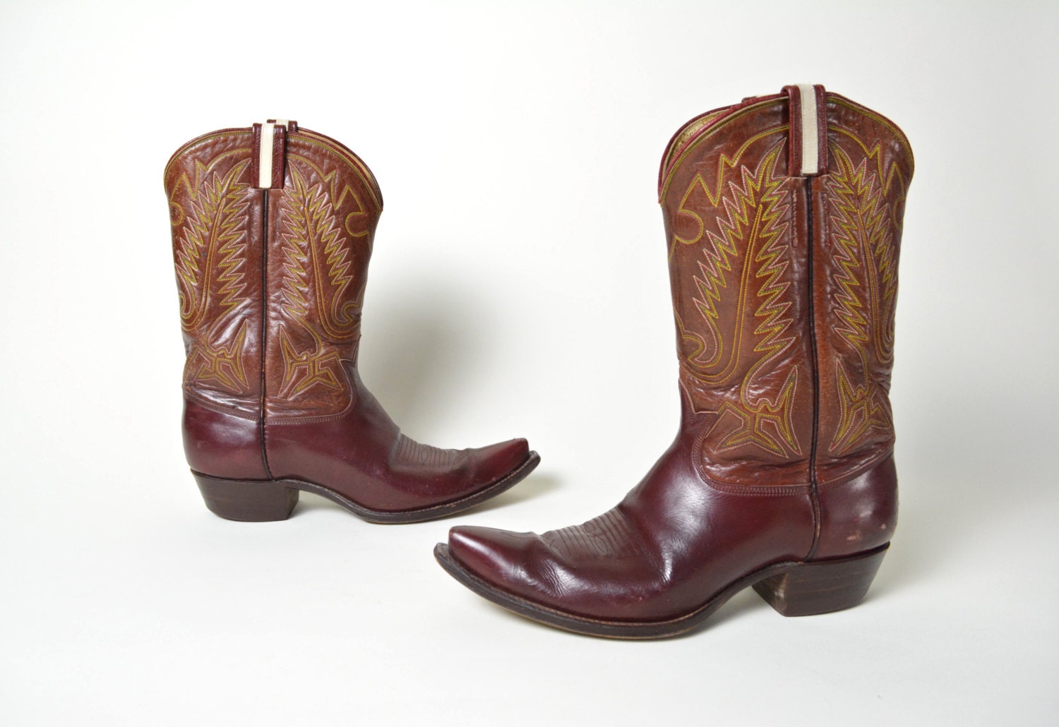 Vintage Cowboy Boots 1950s 1960s Western Boots Men's Size