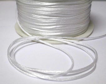 10 m white rat tail 1 mm