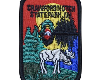 Crawford Notch State Park Patch - New Hampshire (Iron on)
