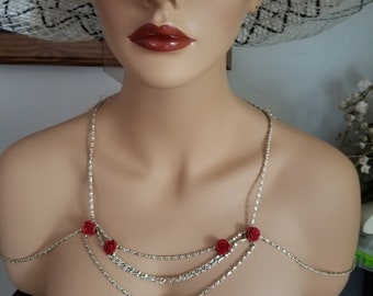 Gold off Shoulder Necklace