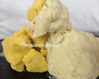 1lb Raw Unrefined Shea Butter. Organic Shea Butter from Ghana. Ivory Shea Butter. Yellow Shea Butter. Body butter. MaidenCreationGH