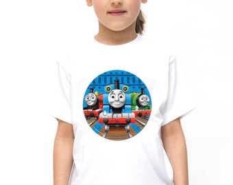 Thomas The Train, Thomas Kids Tee, Thomas T-shirt, Train Thomas, Boy Shirt, Girl Shirt, Cartoon Costume, Boys Clothing, Girls Clothing