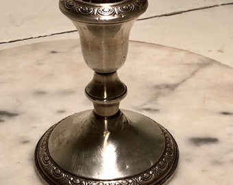 antique sterling silver candlestick