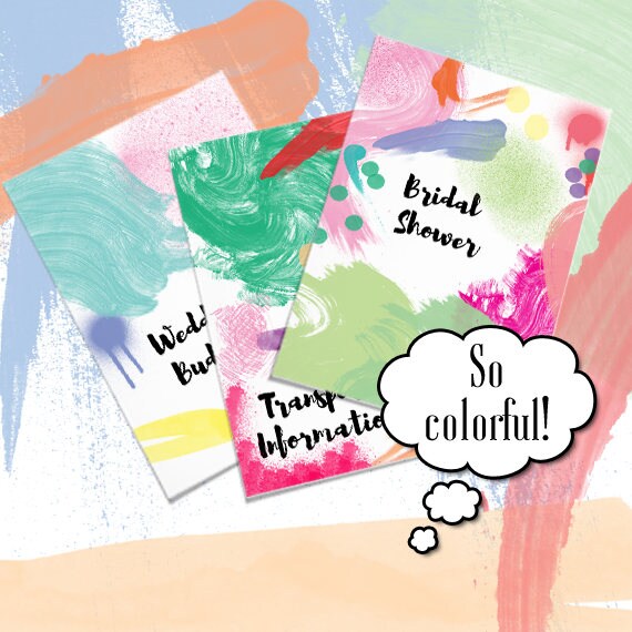 wedding binder dividers
