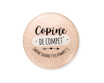 Badge competition girlfriend '. Gift girlfriend, best friend gift