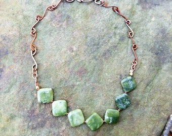 Soft, Green.... Serpentine Necklace