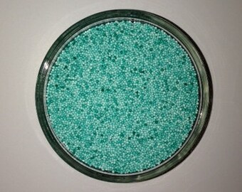 Teal Non Pareil Sprinkles 4 oz jar