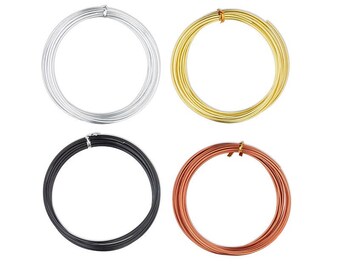 Round Wire anodized aluminum 10,12,14,16,18,20 gauge. Anodized aluminum wire round silver, gold,black,copper 10,12,14,16,18,20 gauge