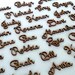 Wooden place cards Small laser cut names Personalised wooden names Elegant wedding tag Babys first ornaments Laser cut signs Valentines tags