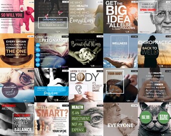 Chiropractic Social Media Bundle #3 | DIY Instagram, Facebook, Pinterest, Twitter, Blog Posts