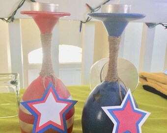 4th of July Tea Light Candle Holders
