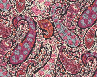 Liberty Burton Paisley pink fabric