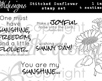 Stitched Sunflower