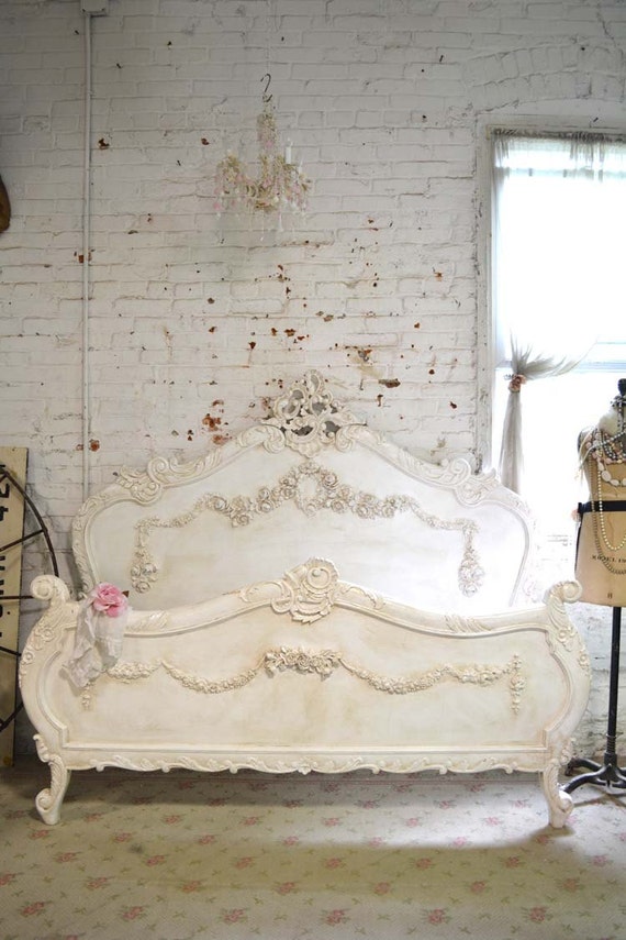 painted cottage shabby chic french romantic bed queen king painted cottage shabby chic french romantic bed queen king
