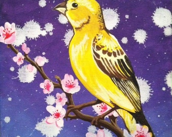 Canary Acrylic Painting 8x10