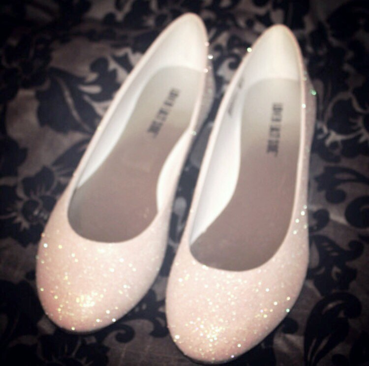 sparkly bridal flats