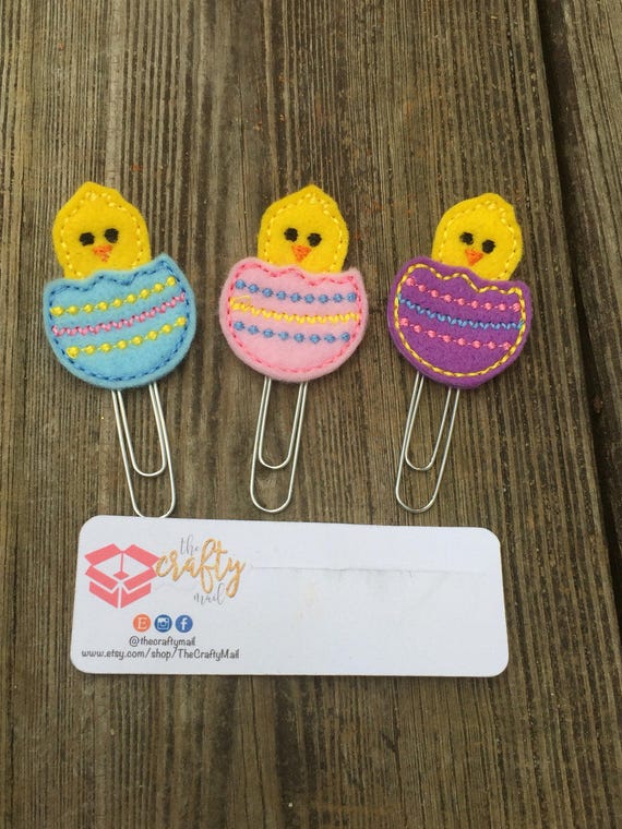 Hatching Chicks Planner Clip/Planner Clip/Bookmark. Choose from 3 colors. Easter planner clip